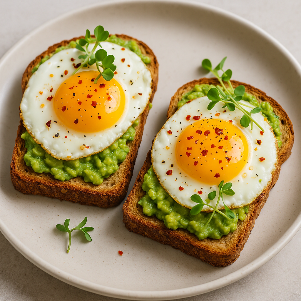 Recipe: Avocado & Egg Breakfast Toast with Chili Flakes